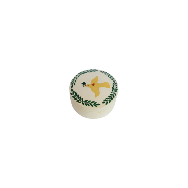 Medium Doosje Wit met Gele Duif