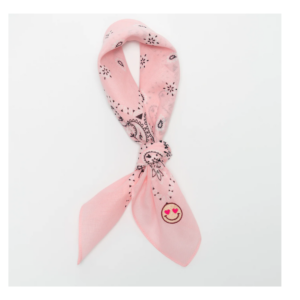 Fay bandana paisley lichtroze Smiley met hartjes ogen