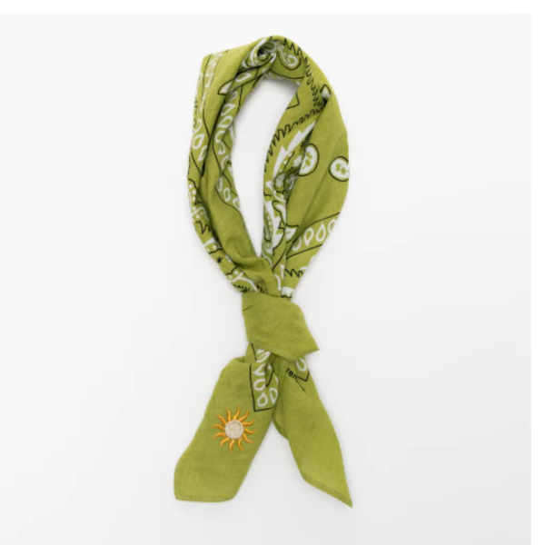 Fay Bandana paisley lichtgroen zon