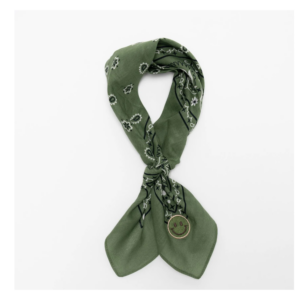 FAY bandana paisley Olijfgroen Smiley