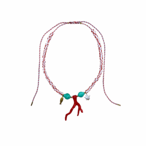 Pendant Party Necklace Red